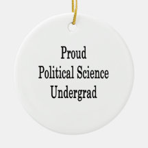 Proud Political Science Undergrad Christmas Tree Ornament