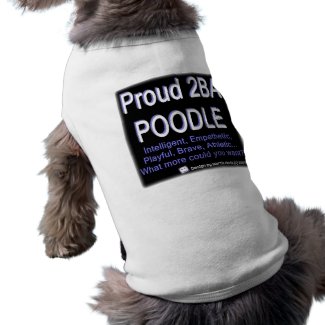 Proud Poodle - (Blue) - Dog Shirt petshirt