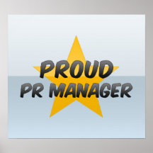 Proud Pr Manager Poster