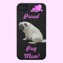 Proud Pug Mom iPhone 4/4S Case casemate cases