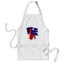 Proud red Gelert by moonlight aprons