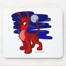 Proud red Gelert by moonlight mousepads by neopets Proud red Gelert by moonlight mousepads