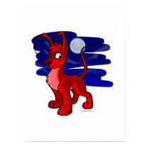 Proud red Gelert by moonlight posters