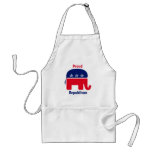 Proud Republican Elephant with Stars Apron