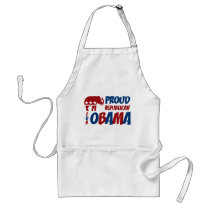 Proud Republican For Obama BBQ Apron