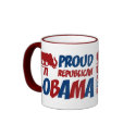 Proud Republican For Obama Ringer Mug by VoteChange Proud Republican For Obama Ringer Mug