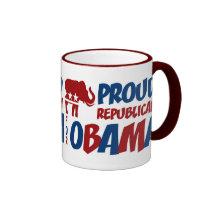 Proud Republican For Obama Ringer Mug