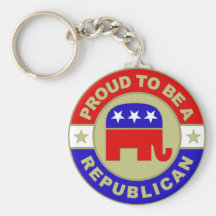 Proud Republican Keychain