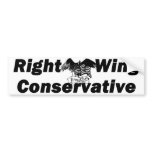 Proud Right Wing Conservative Bumper Stickers