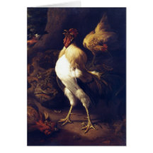 Proud Rooster by Melchior d'Hondecoeter Greeting Cards