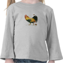 Proud Rooster with hen and chickens. T Shirts