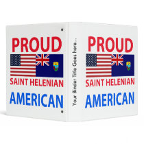 Proud Saint Helenian American 3 Ring Binder