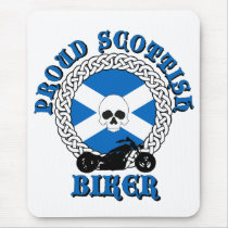 Proud Scottish Biker Mouse Pad