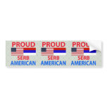 Proud Serb American Bumper Sticker