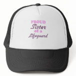 Proud Sister of a Lifeguard hats
