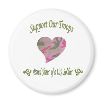 Proud sister of Soldier magnets by fmarcoux Proud sister of Soldier magnets