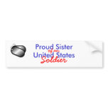 Proud Sister Soldier bumper stickers