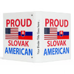 Proud Slovak American 3 Ring Binder