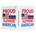 Proud Slovene American 3 Ring Binder