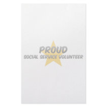 Proud Social Service Volunteer Personalized Stationery