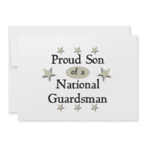 Proud Son of a National Guardsman Invitation
