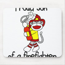 Proud Son of Firefighter mousepads by toddlersplace Proud Son of Firefighter mousepads
