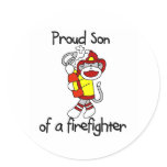 Proud Son of Firefighter Stickers