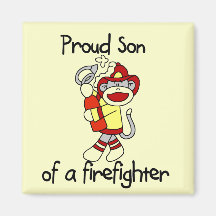 Proud Son of Firefighter T-shirts and Gifts Fridge Magnets