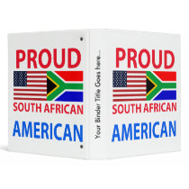 Proud South African American Binder