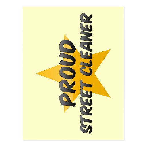 Proud Street Cleaner Post Cards