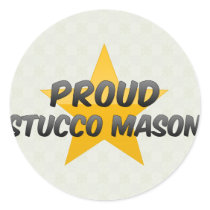 Proud Stucco Mason Round Sticker