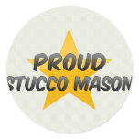 Proud Stucco Mason Round Sticker
