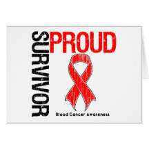 Proud Survivor - Blood Cancer Card