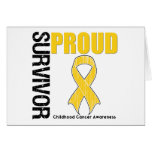 Proud Survivor - Childhood Cancer cards