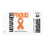 Proud Survivor - Kidney Cancer (orange) stamps