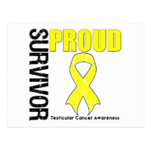 Proud Survivor - Testicular Cancer Post Card