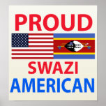 Proud Swazi American Poster