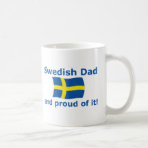 Proud Swedish Dad Coffee Mugs