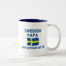 Proud Swedish Papa Mugs