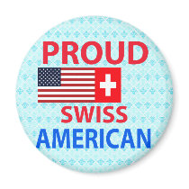 Proud Swiss American Refrigerator Magnets