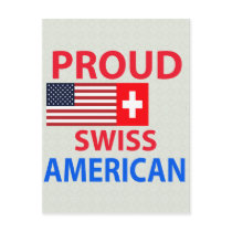 Proud Swiss American Postcard