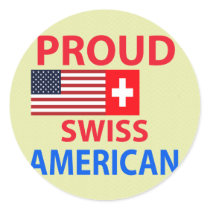 Proud Swiss American Sticker