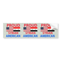 Proud Syrian American Bumper Stickers