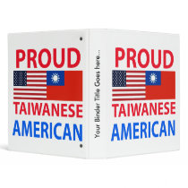 Proud Taiwanese American 3 Ring Binder