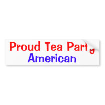 Proud Tea Party American Bumper Stickers
