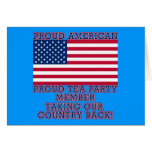 PROUD TEA PARTY MEMBER Tshirt Greeting Cards