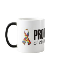 proud teacher of children with autism mug