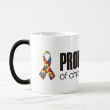 proud teacher of children with autism mug