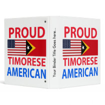 Proud Timorese American Binder