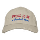 Proud to be a Baseball Mom! Embroidered Hat